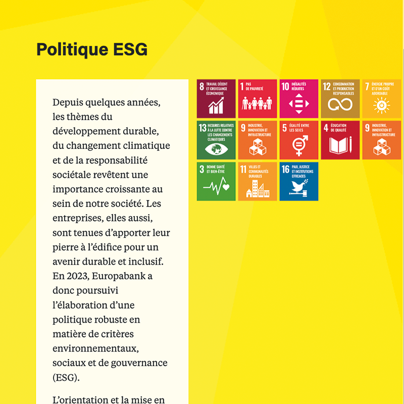 Politique ESG