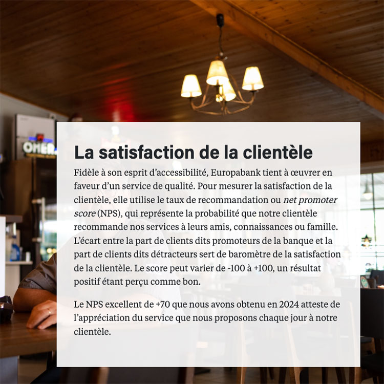 La satisfaction de la clientèle
