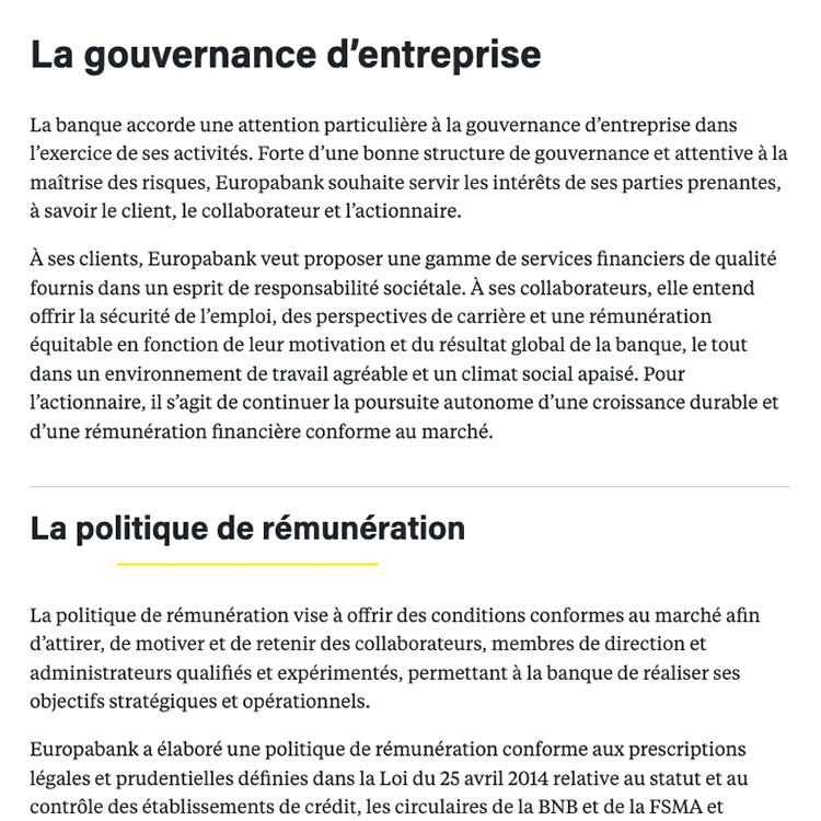 La gouvernance d’entreprise