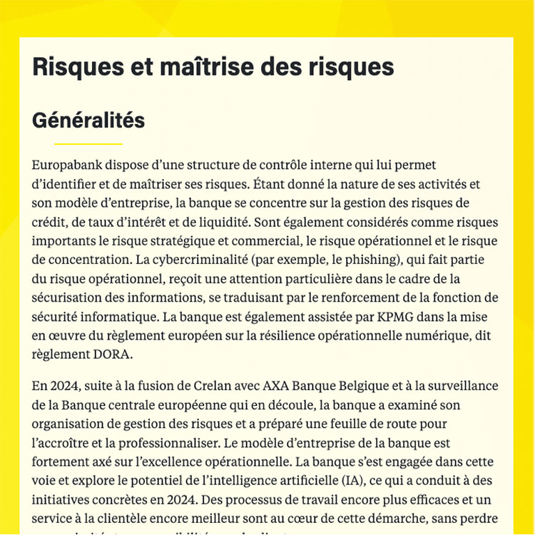 Risques et maîtrise des risques
